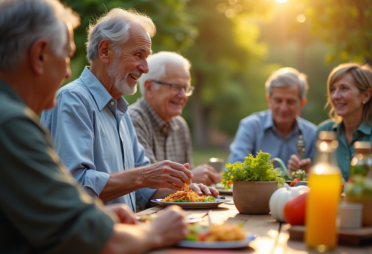 Поживна вечеря з білковими стравами та овочами